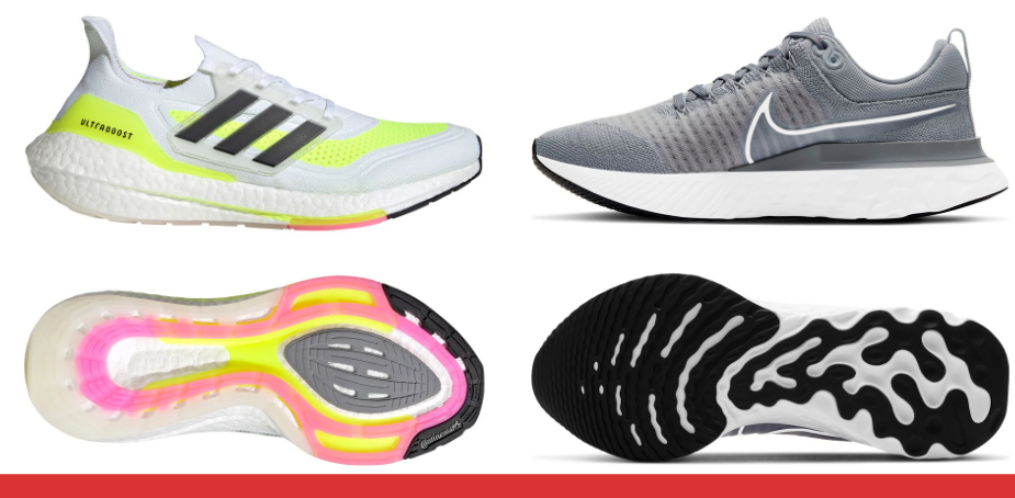 ramp meerderheid optie Adidas Ultra Boost vs Nike React Infinity Run Flyknit