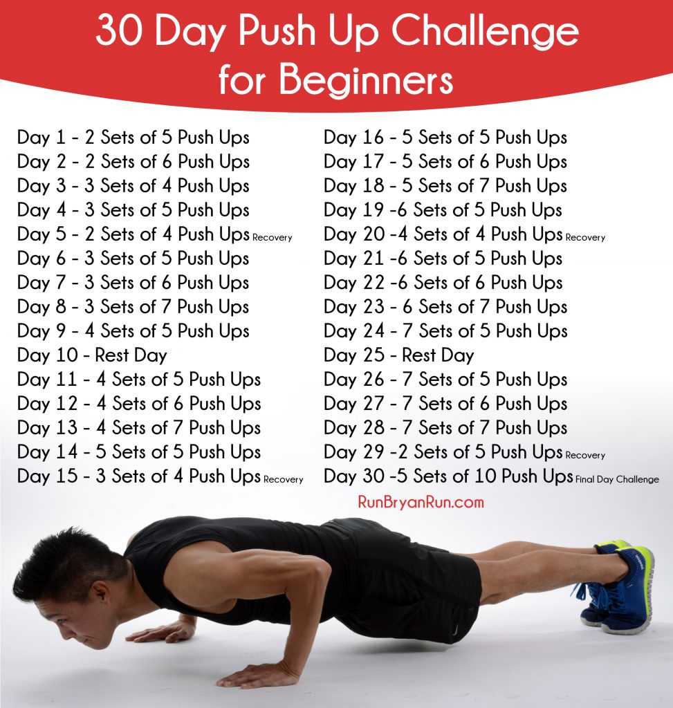 30 Day Push Up Challenge for Beginners
