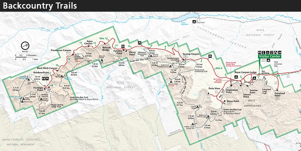 Bryce Canyon Backcountry Map