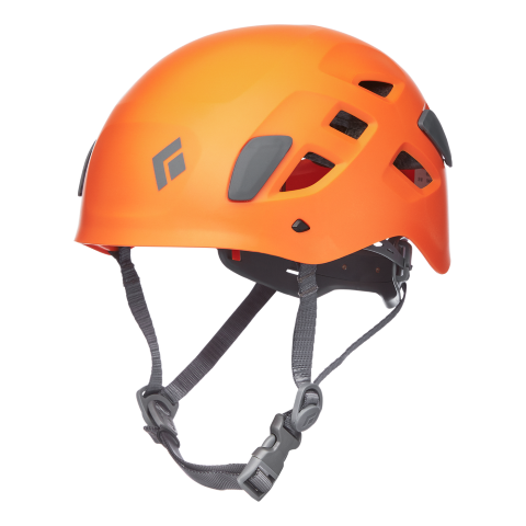 Orange Black Diamond Half Dome Helmet 