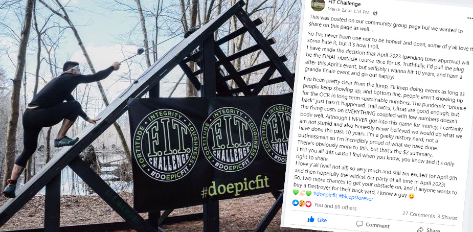 F.I.T. Challenge OCR Announces Final Event Everin 2023