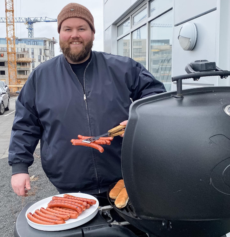 Iceland hot dog street food
