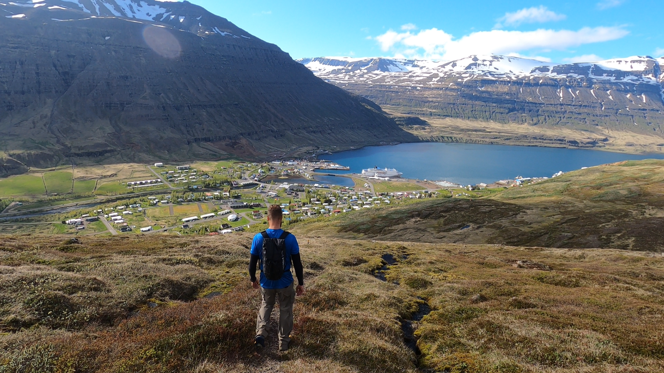 Hiking in Seyðisfjörður Iceland