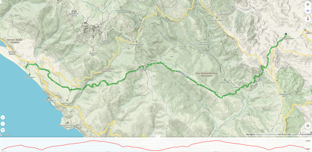 the Dipsea Trail Map