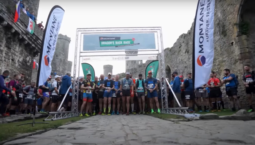 Starting line at the Dragons Back Race -  Breaking the Dragon's Back - ultra running Documentary 