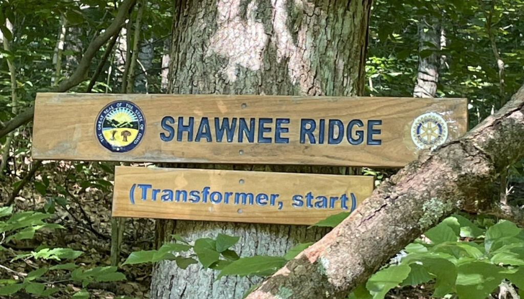 shawnee-ridge-trail- sign - hardest trails in ohio