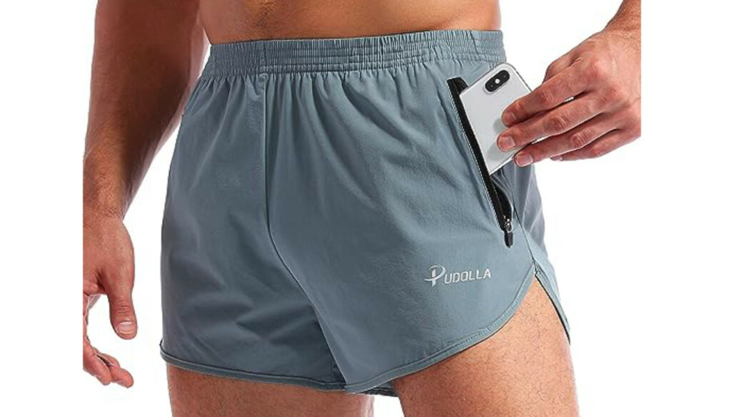 Pudolla Men’s 3 inch Running Shorts