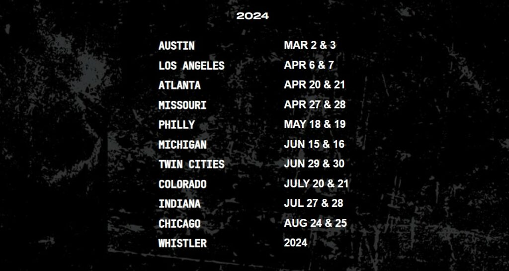 The complete Tough Mudder 2024 Schedule - including tough mudder infinity