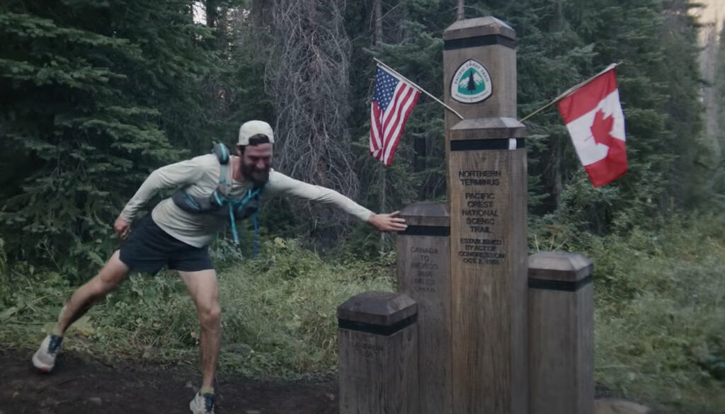 Karl Sabbe setting s new FKT on the Pacific Coast Trail pCT